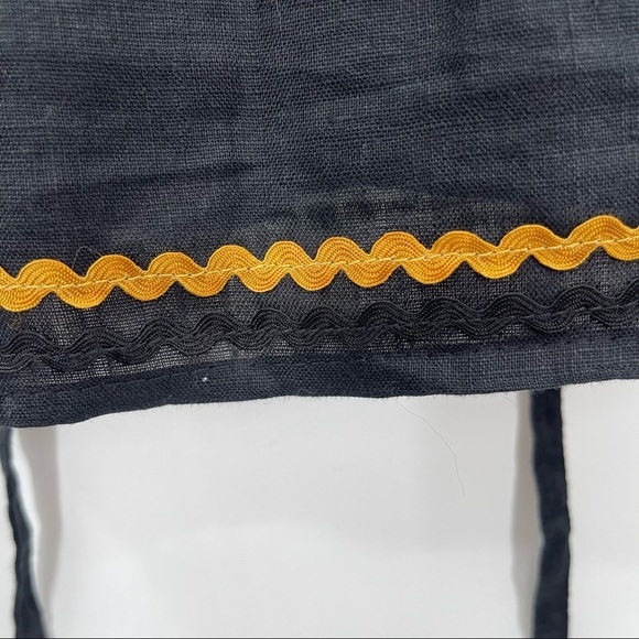 Zara Woman Boho Linen Tunic Pompom Detail Whimsygoth Nature Size XS - Picture 8 of 8